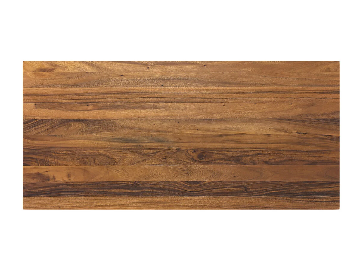 Tavolo rettangolare per 8 persone in legno di suar e metallo 220 cm - Sudirman