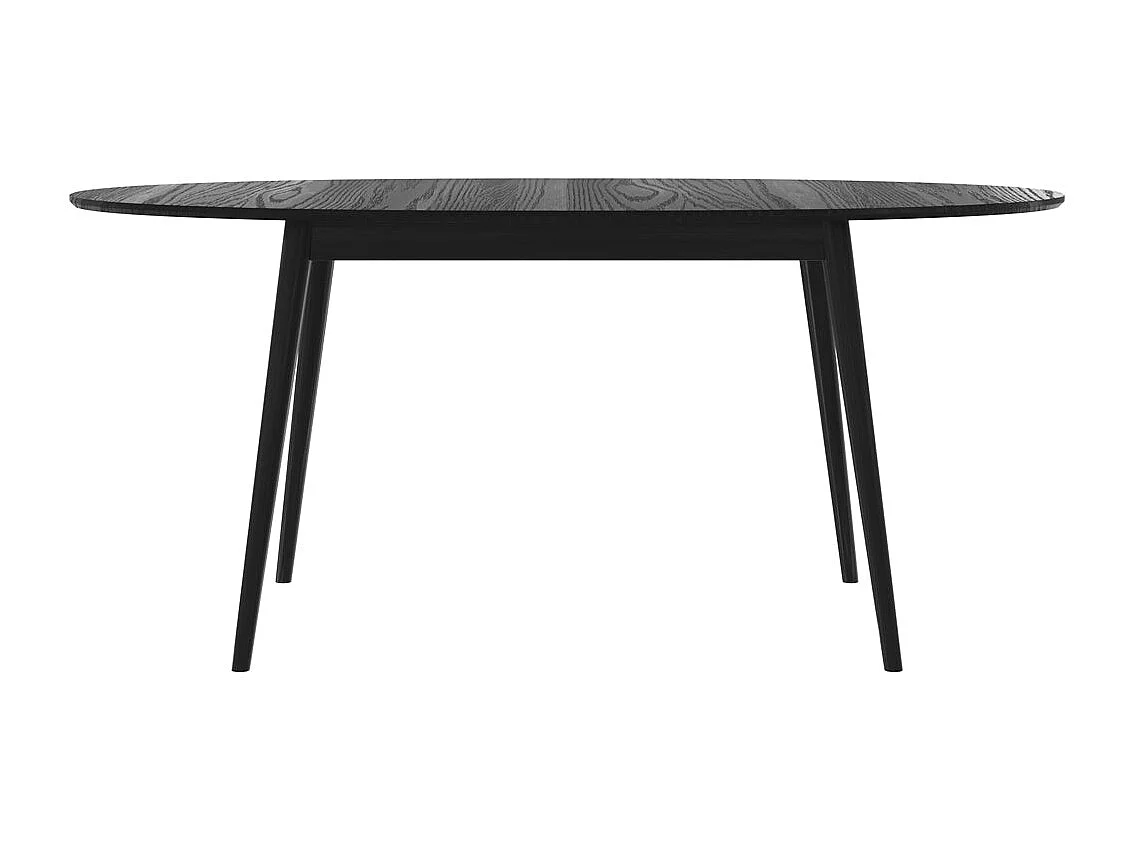 Tavolo da pranzo ovale in legno nero 170/200 cm allungabile - Eddy