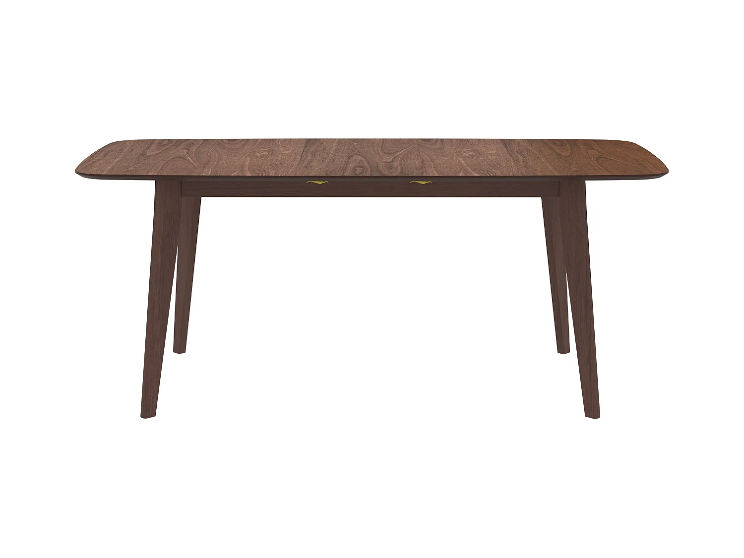 Table rectangulaire 4/6 personnes extensible en bois foncé 150/180 cm - Oman