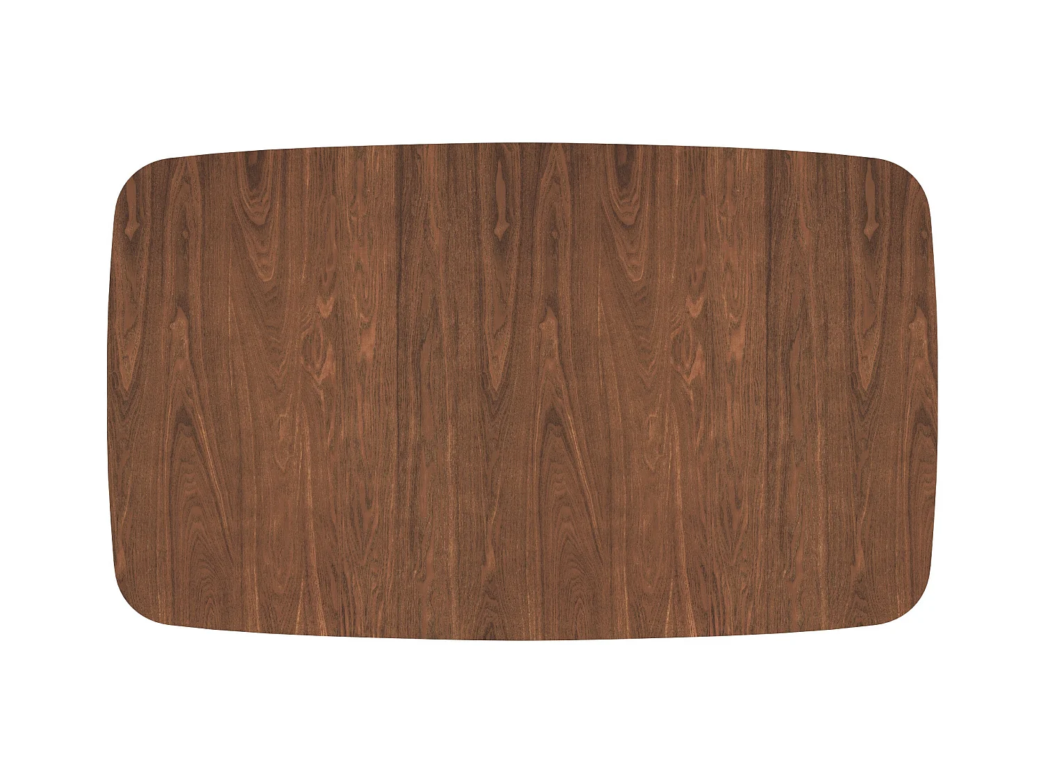 Table rectangulaire 4/6 personnes extensible en bois foncé 150/180 cm - Oman