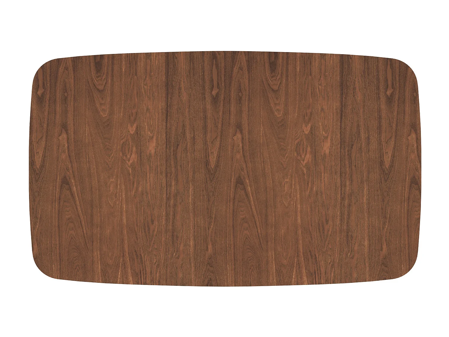 Table rectangulaire 4/6 personnes extensible en bois foncé 150/180 cm - Oman