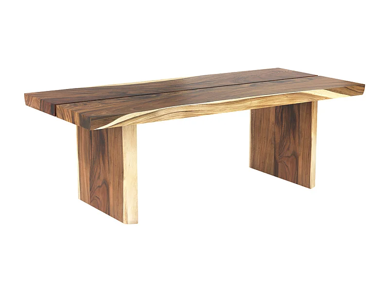 Table rectangulaire 8 personnes en bois de suar 220 cm - Tanah