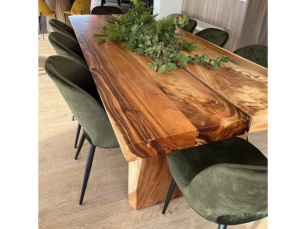 Tavolo rettangolare in legno di suar 220 cm per 8 persone - Tanah