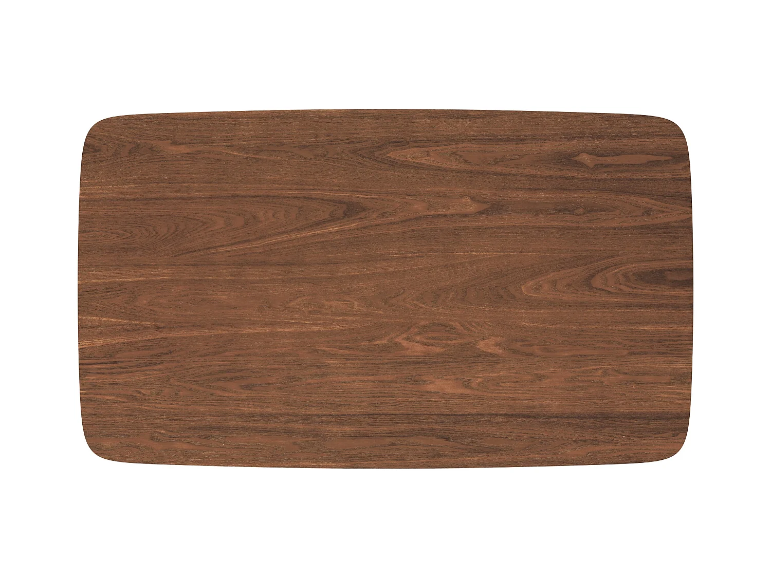 Table rectangulaire 6 personnes en bois foncé 150 cm - Oman