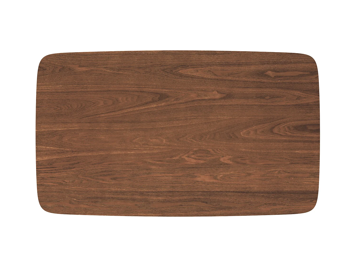 Table rectangulaire 6 personnes en bois foncé 150 cm - Oman