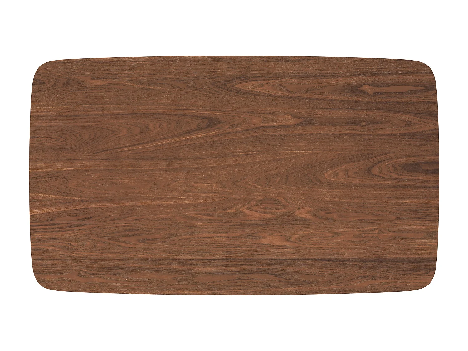 Table rectangulaire 6 personnes en bois foncé 150 cm - Oman