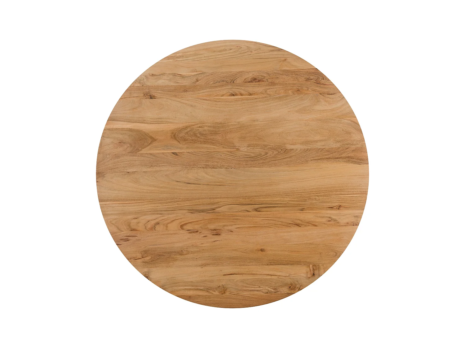 Mesa de comedor redonda de madera de acacia, 4/6 personas - Moorea