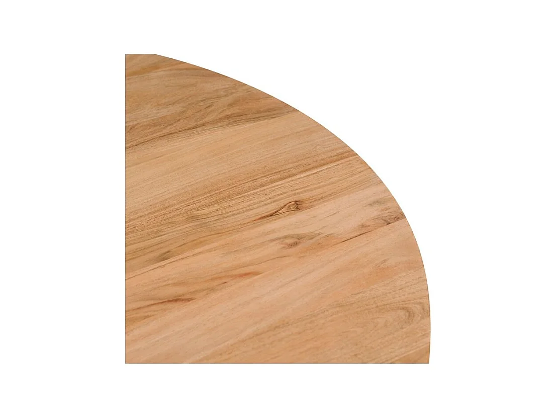 Mesa de comedor redonda de madera de acacia, 4/6 personas - Moorea