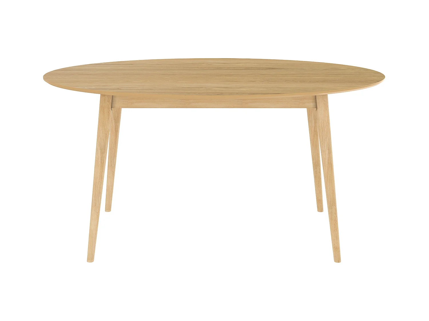 Tavolo da pranzo ovale in legno chiaro 150 cm - Eddy