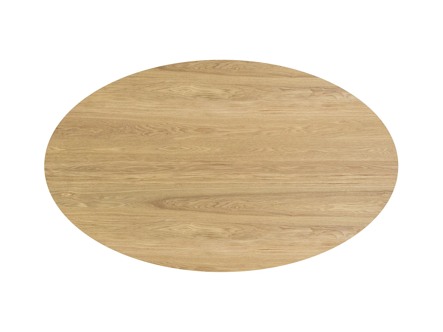 Table ovale 6 personnes en bois clair 150 cm - Eddy