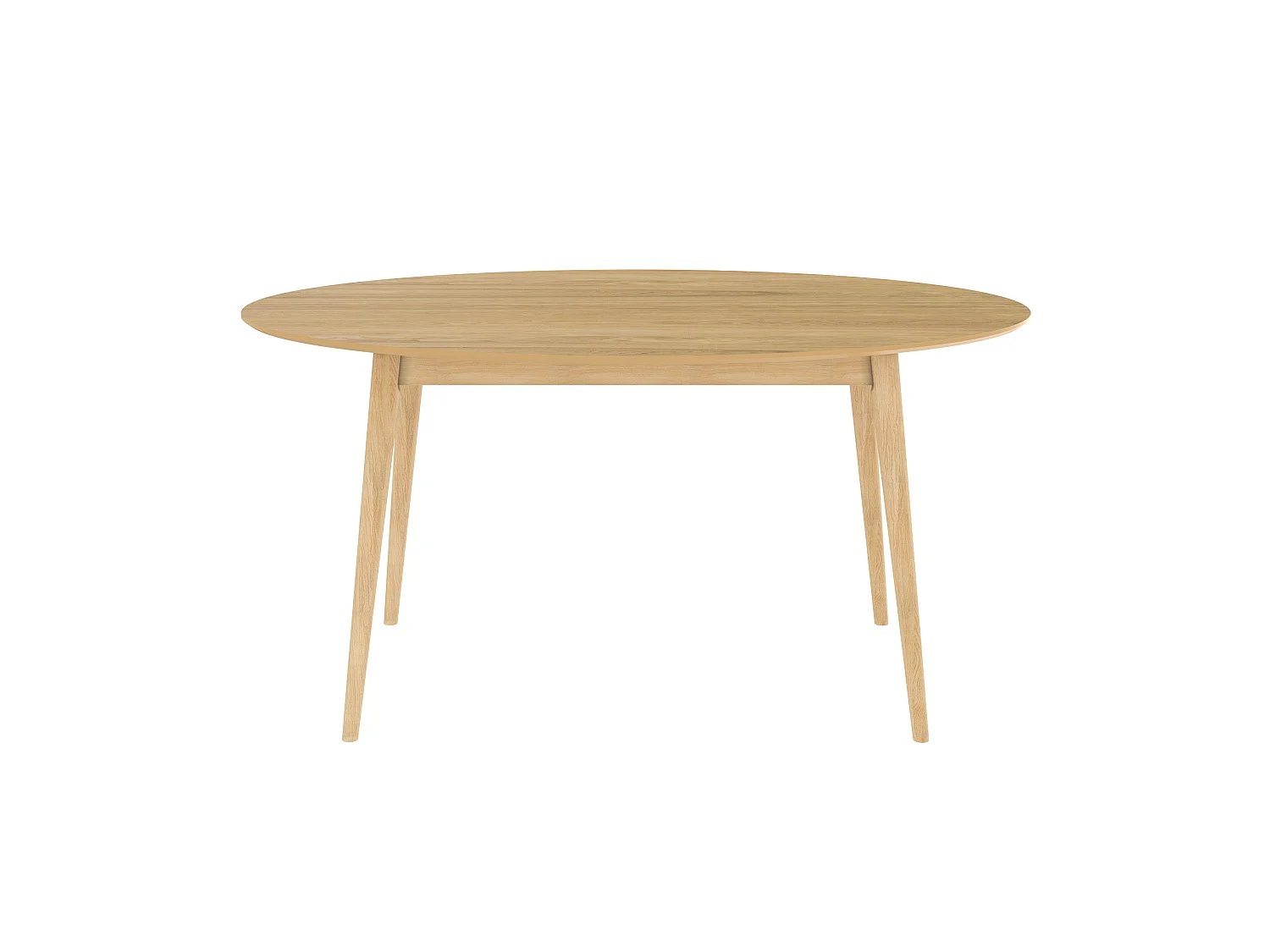 Mesa de comedor ovalada 150 cm en madera clara - Eddy
