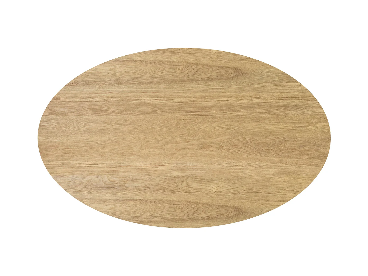 Table ovale 4 personnes en bois clair 130 cm - Eddy