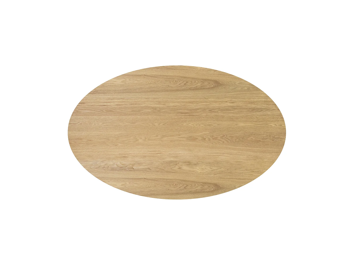 Table ovale 4 personnes en bois clair 130 cm - Eddy
