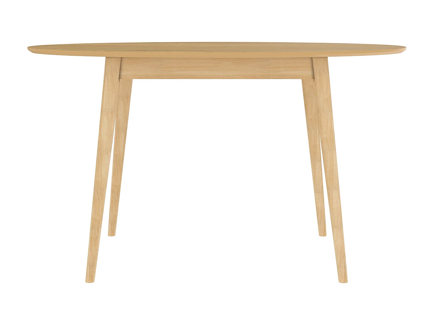 Table ovale 4 personnes en bois clair 130 cm - Eddy