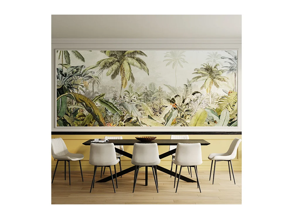 Mesa rectangular para 10 personas en madera negra 240 cm - Marvel