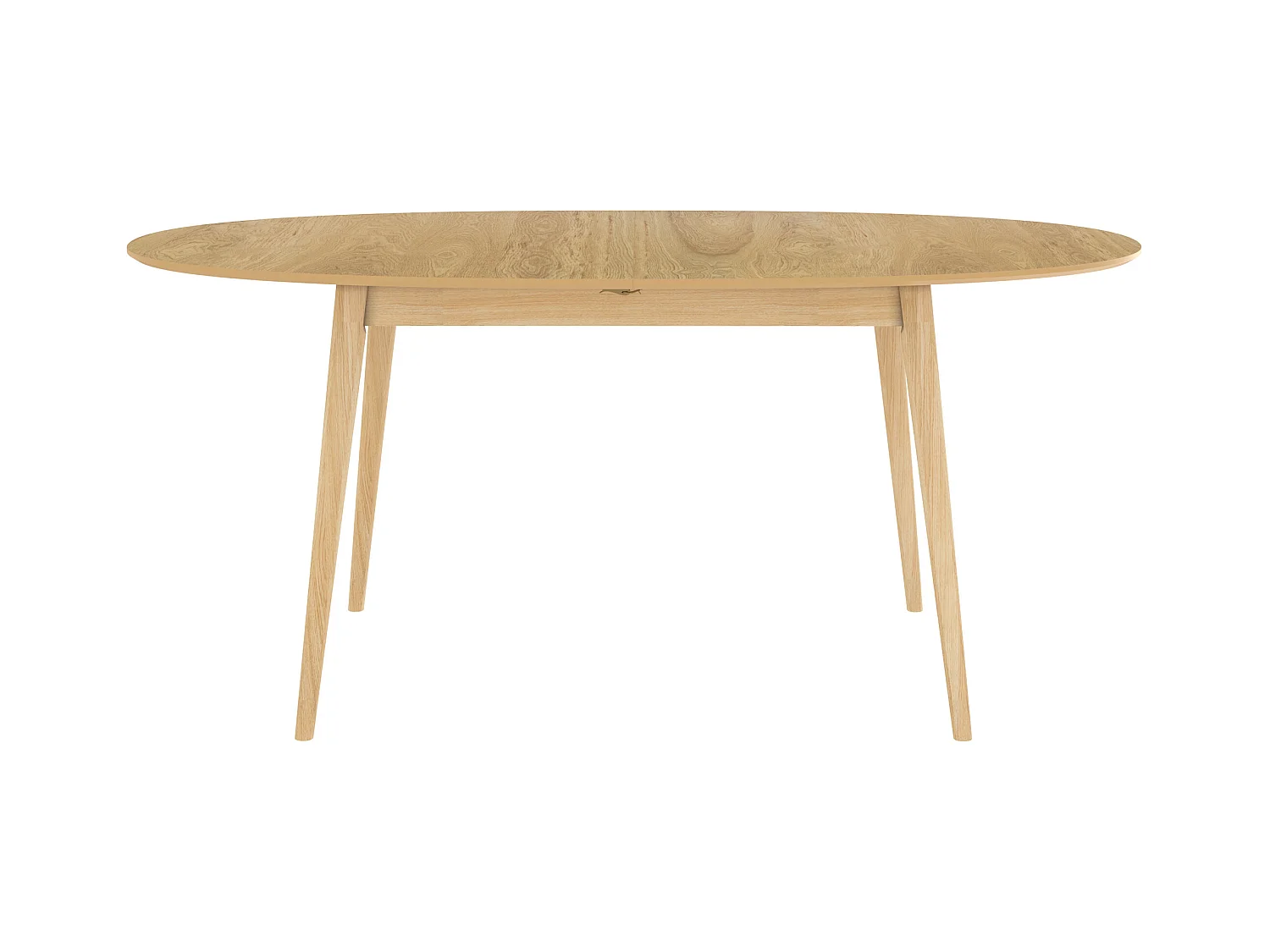 Mesa ovalada extensible de 6/8 personas en madera clara de 170/200 cm - Eddy