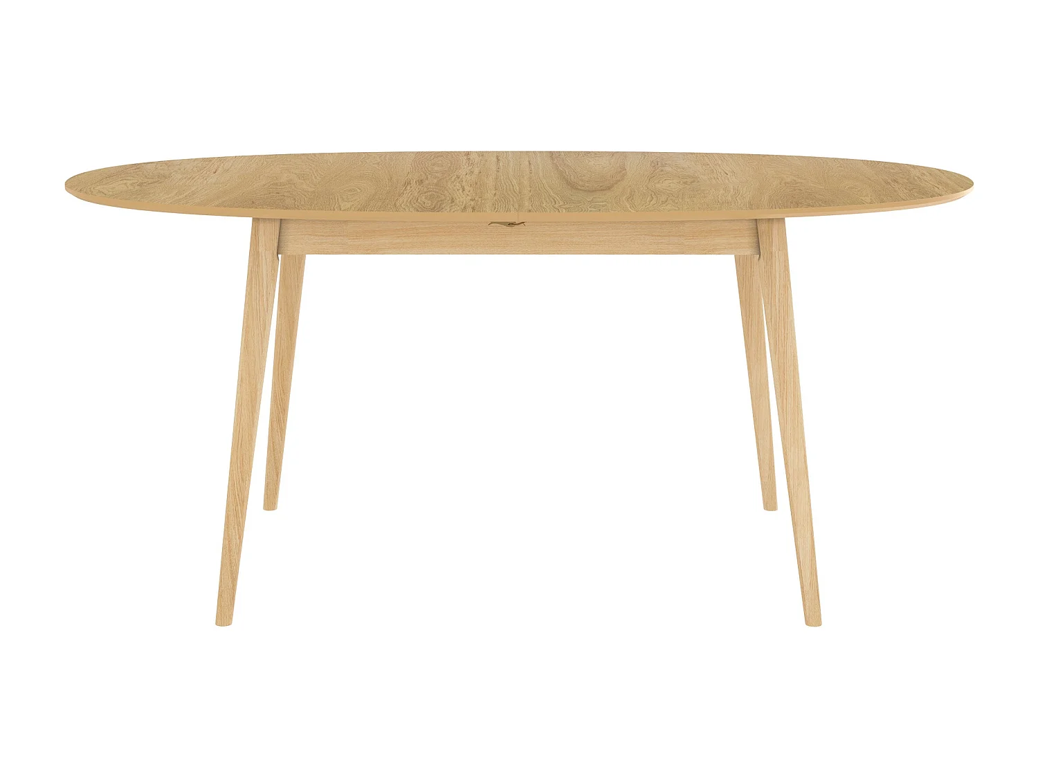 Mesa ovalada extensible de 6/8 personas en madera clara de 170/200 cm - Eddy