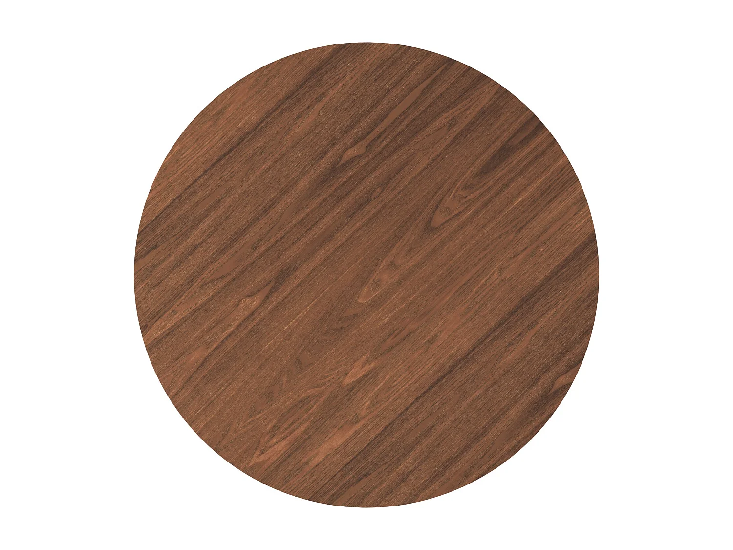 Tavolo rotondo per 4 persone in legno scuro D105 cm - Liwa