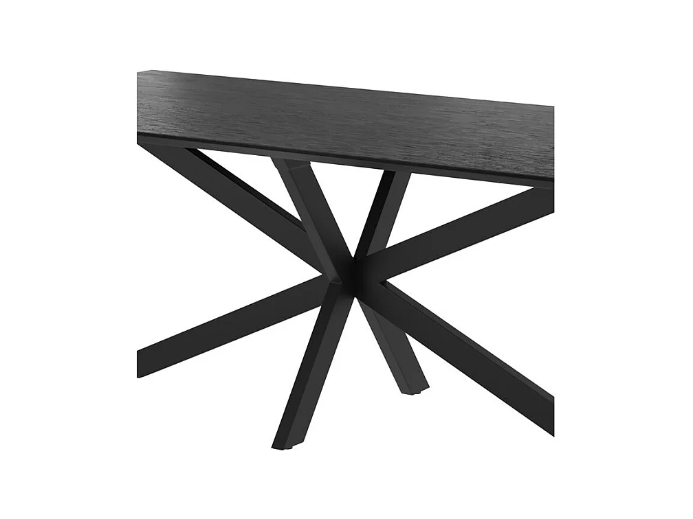 Tavolo rettangolare 6-8 persone in legno nero 220 cm - Marvel