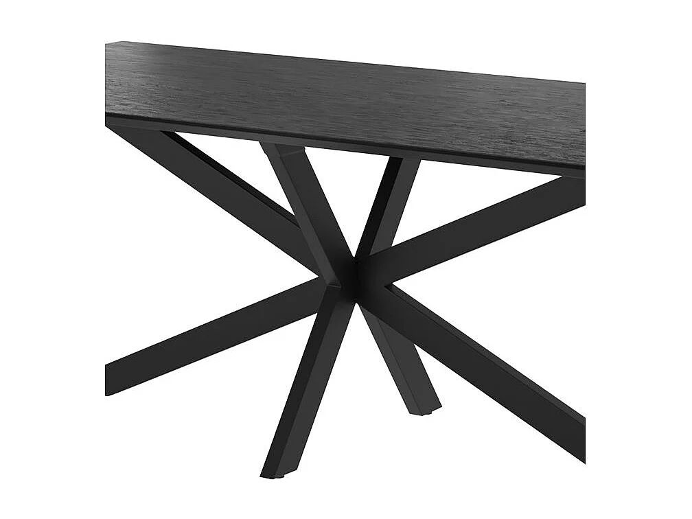 Tavolo rettangolare 6-8 persone in legno nero 220 cm - Marvel