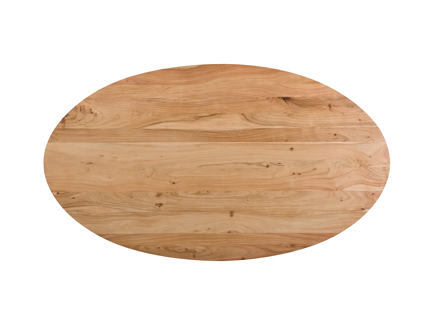 Tavolo ovale da 200 cm in legno con gambe in metallo per 8-10 persone - Matara