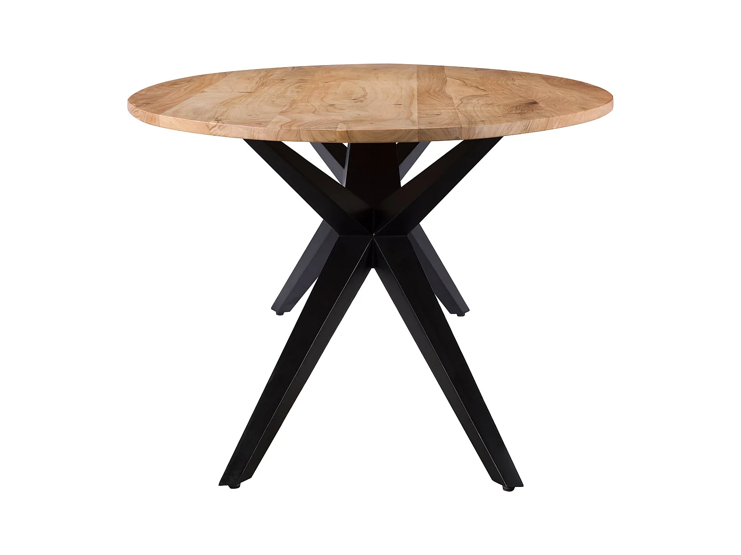 Tavolo ovale da 200 cm in legno con gambe in metallo per 8-10 persone - Matara