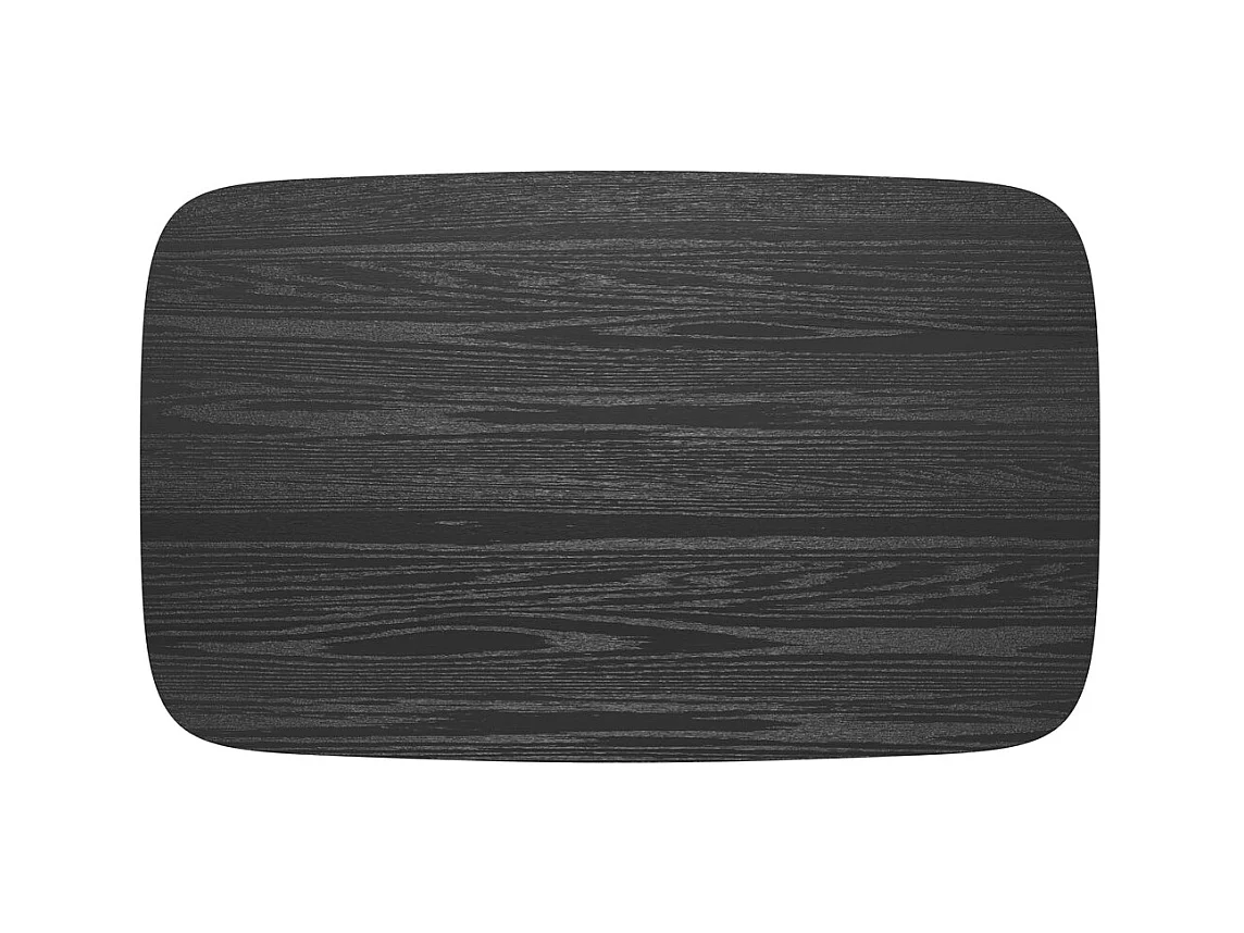 Tavolo rettangolare per 4 persone in legno nero 120 cm - Oman