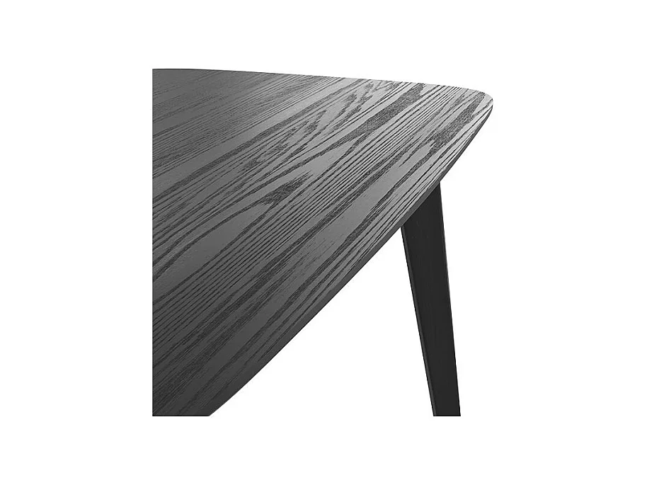 Tavolo rettangolare per 4 persone in legno nero 120 cm - Oman