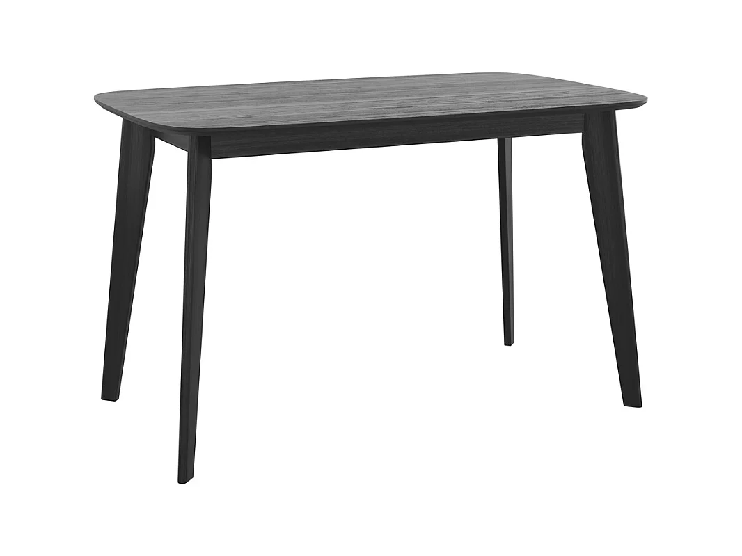 Table rectangulaire 4 personnes en bois noir 120 cm - Oman