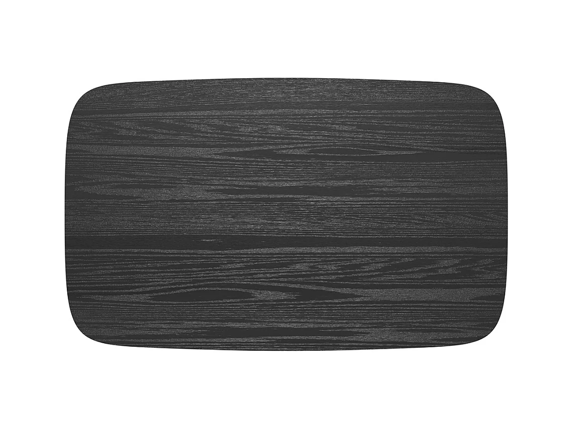 Table rectangulaire 4 personnes en bois noir 120 cm - Oman