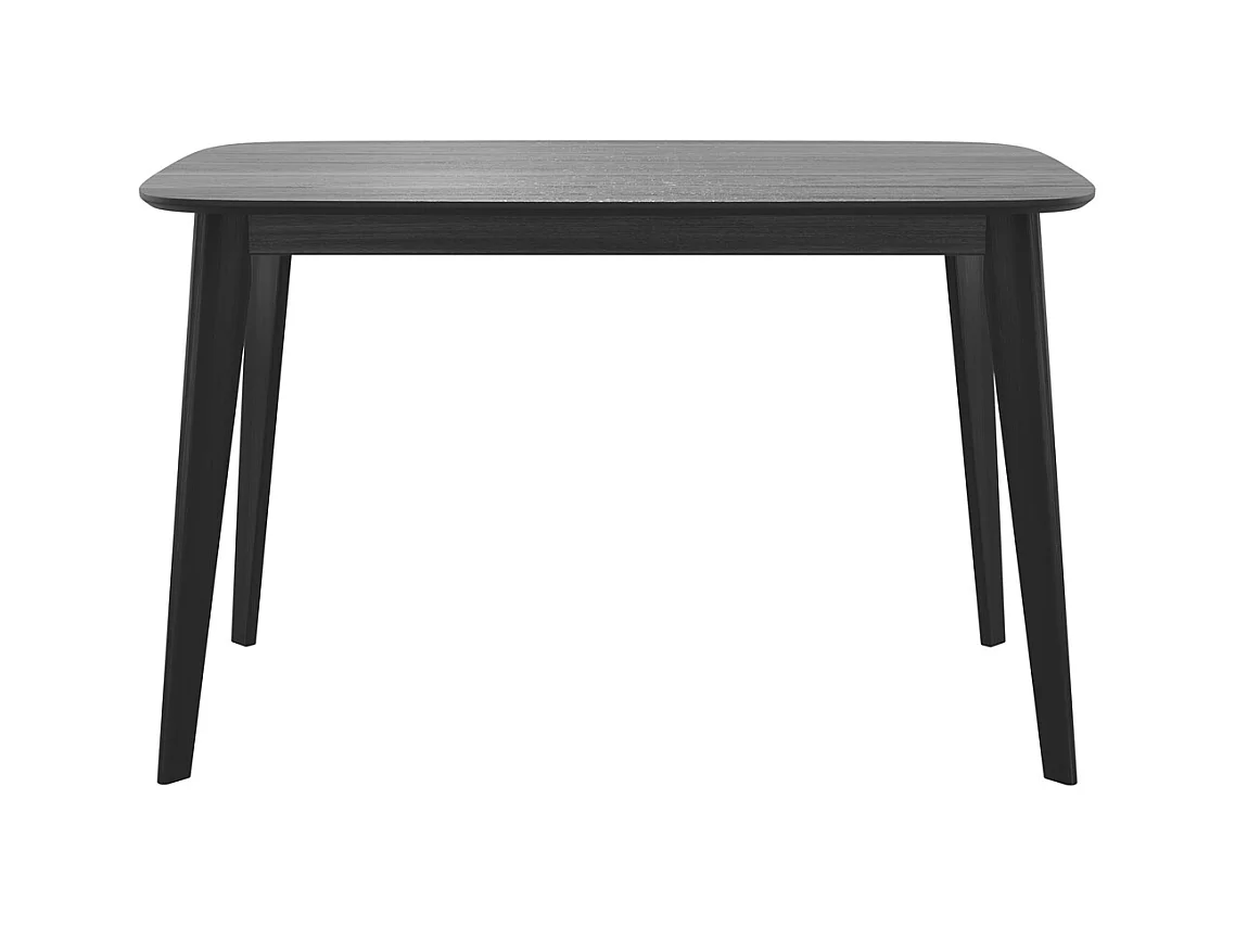 Table rectangulaire 4 personnes en bois noir 120 cm - Oman