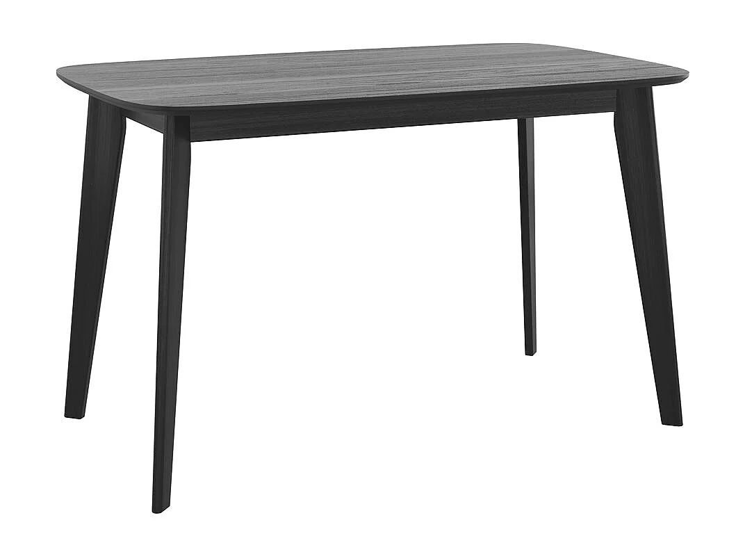 Mesa rectangular para 4 personas en madera negra 120 cm - Oman