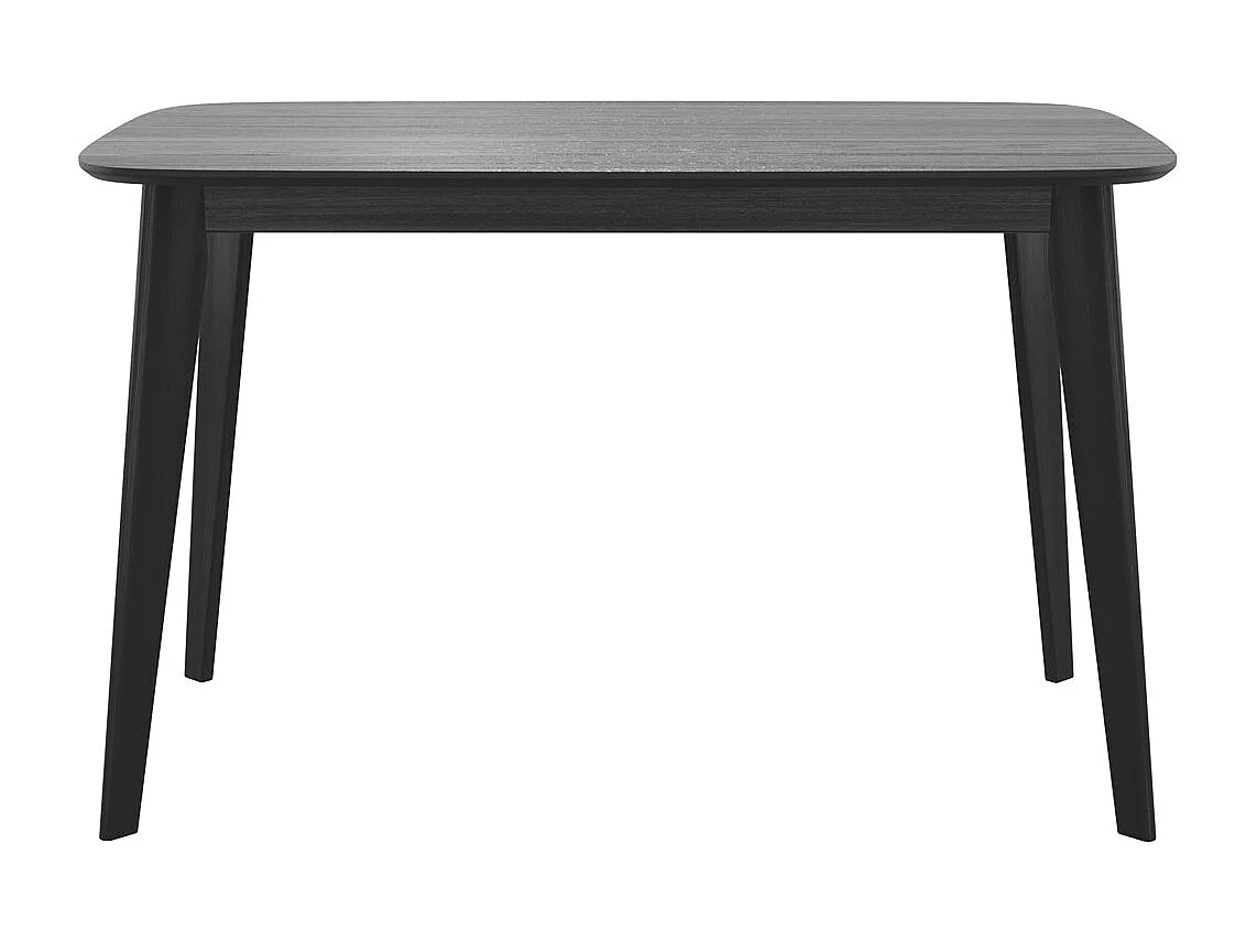 Mesa rectangular para 4 personas en madera negra 120 cm - Oman