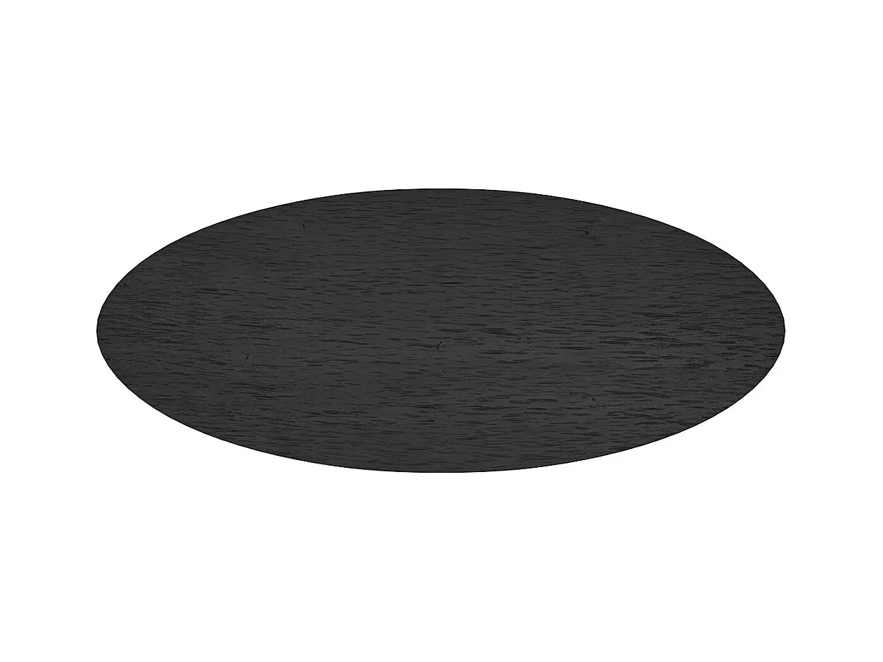 Mesa ovalada para 8 personas en madera negra 240 cm - Sparo