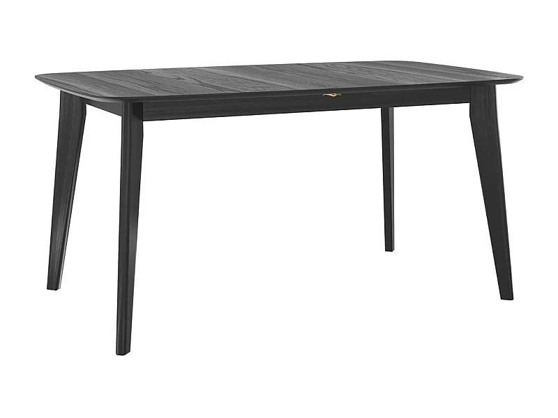 Table rectangulaire 4/6 personnes extensible en bois noir 150/180 cm - Oman