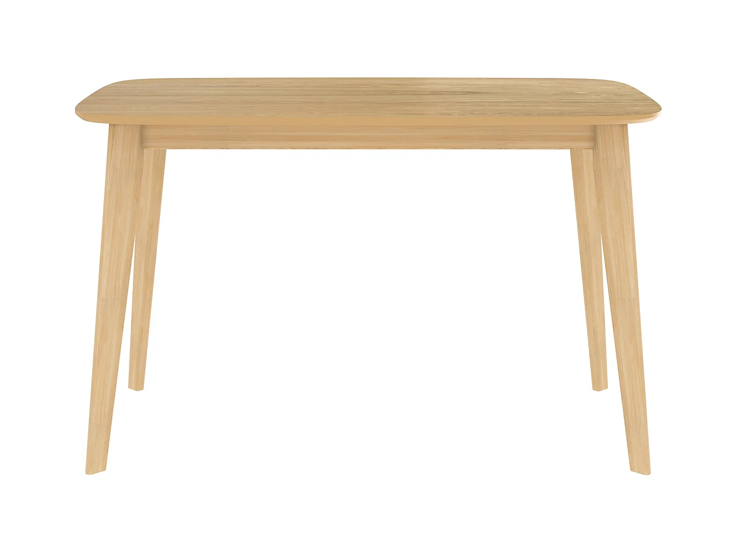 Mesa de comedor rectangular de madera clara, 4 personas - Oman