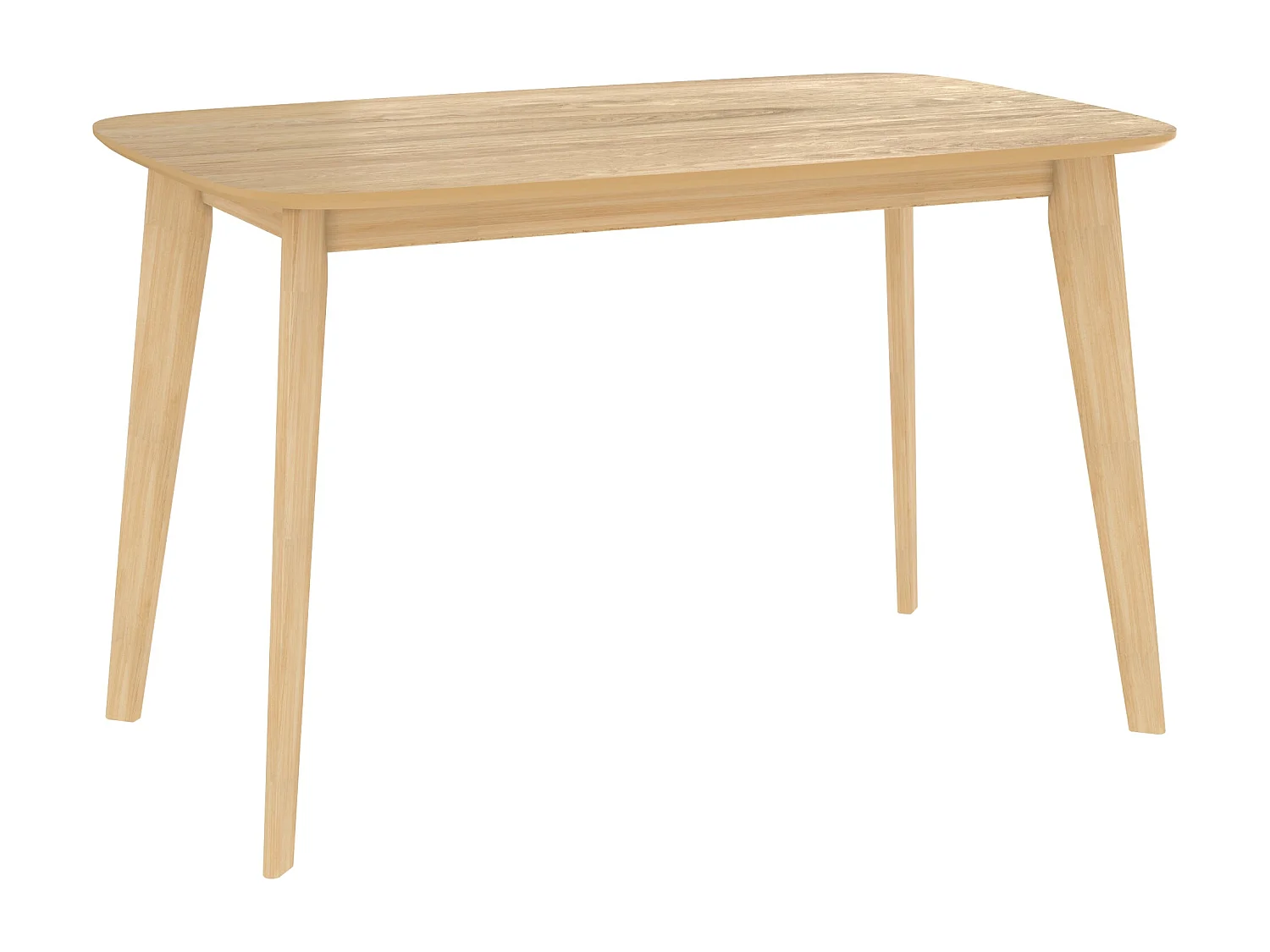 Table rectangulaire 4 personnes en bois clair 120 cm - Oman