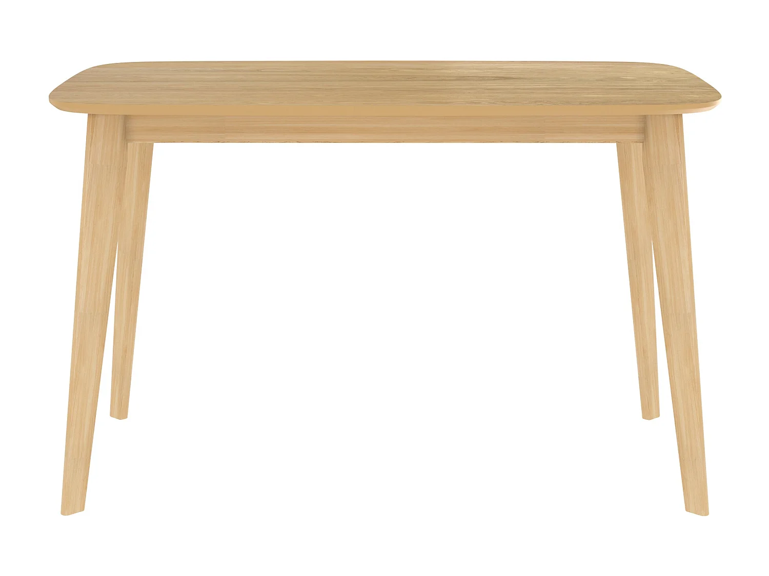 Table rectangulaire 4 personnes en bois clair 120 cm - Oman