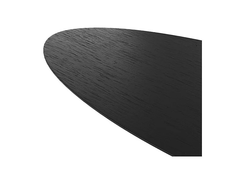 Mesa ovalada 6-8 personas en madera negra 220 cm - Sparo