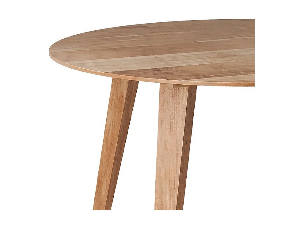 Table ronde 4 personnes en bois d'acacia D115 cm - Iguana