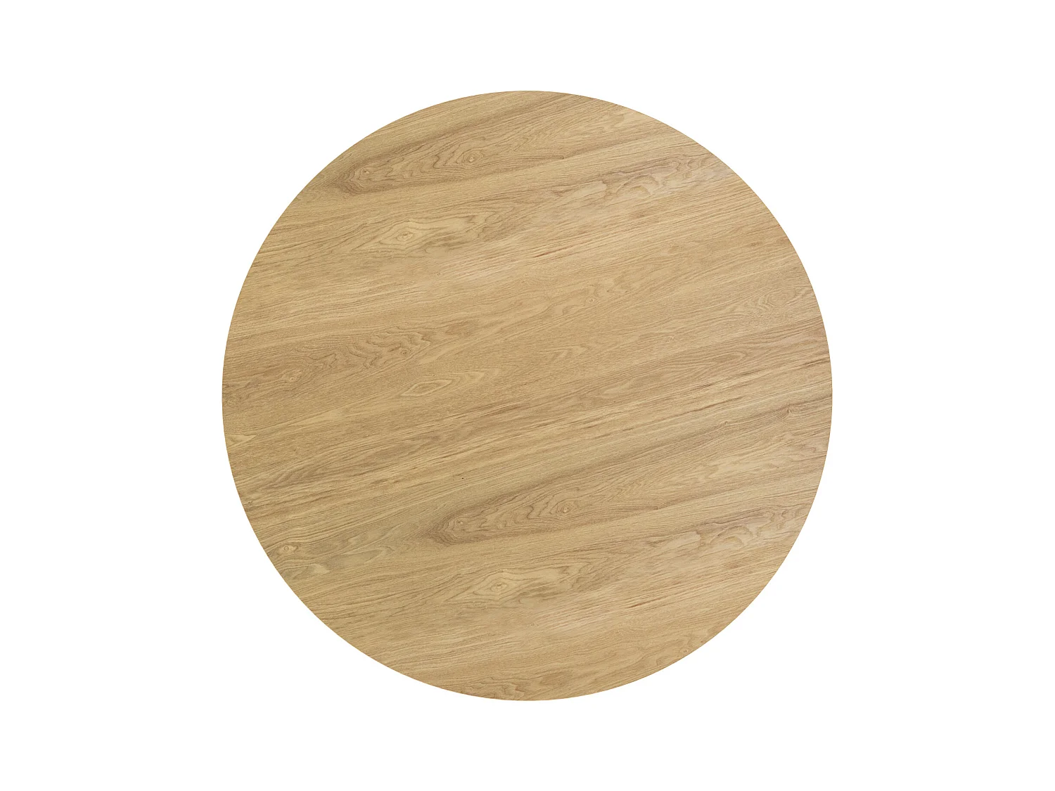 Table ronde 4 personnes en bois clair D100 cm - Réno