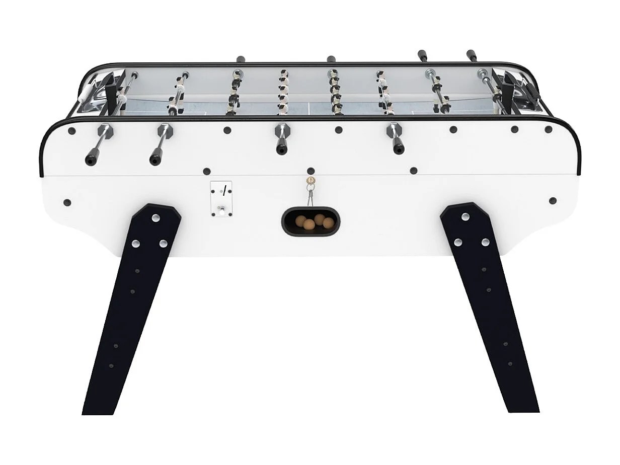 Baby foot blanc avec monnayeur - Bistrot