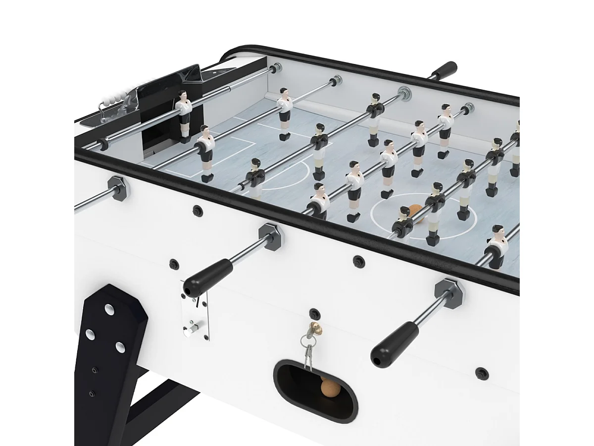 Baby foot blanc avec monnayeur - Bistrot