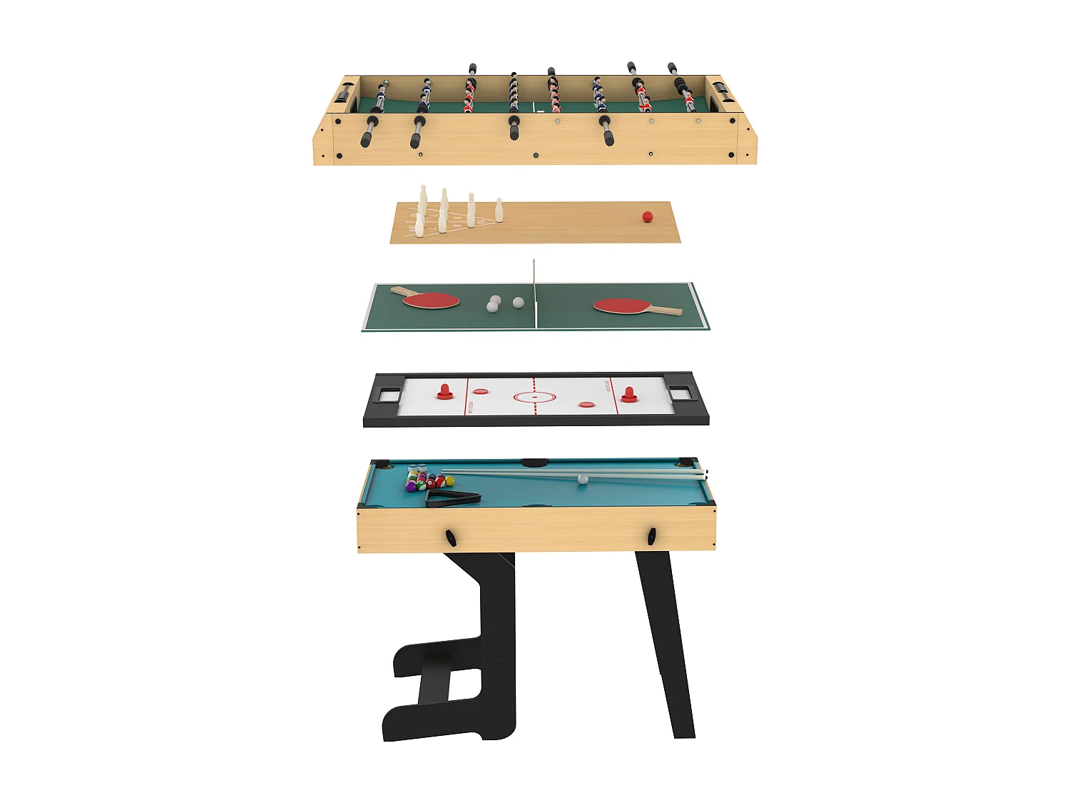 Table multi-jeux pliable 16 en 1 - Helmi