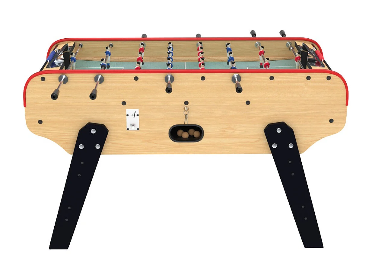 Tavolo biliardino legno chiaro con gettoniera - Bistrot