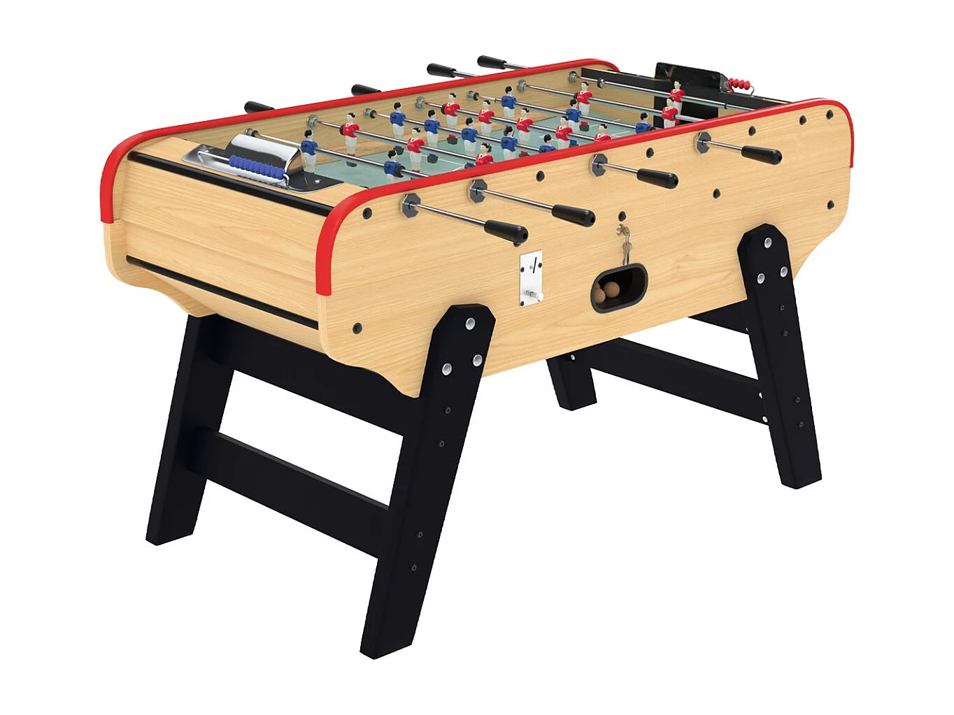 Tavolo biliardino legno chiaro con gettoniera - Bistrot