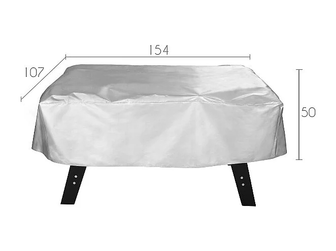 Funda de futbolín de poliéster gris - Scott