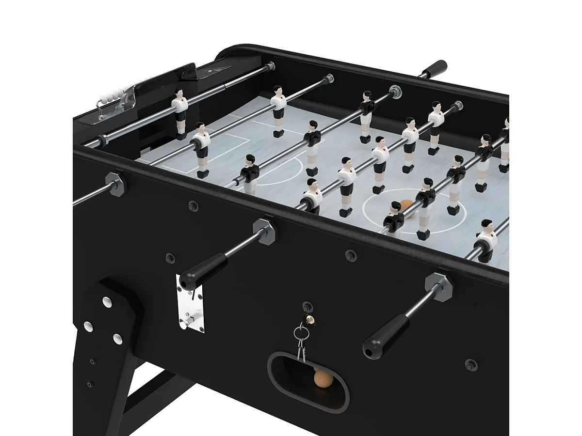 Tavolo biliardino nero con gettoniera - Bistrot