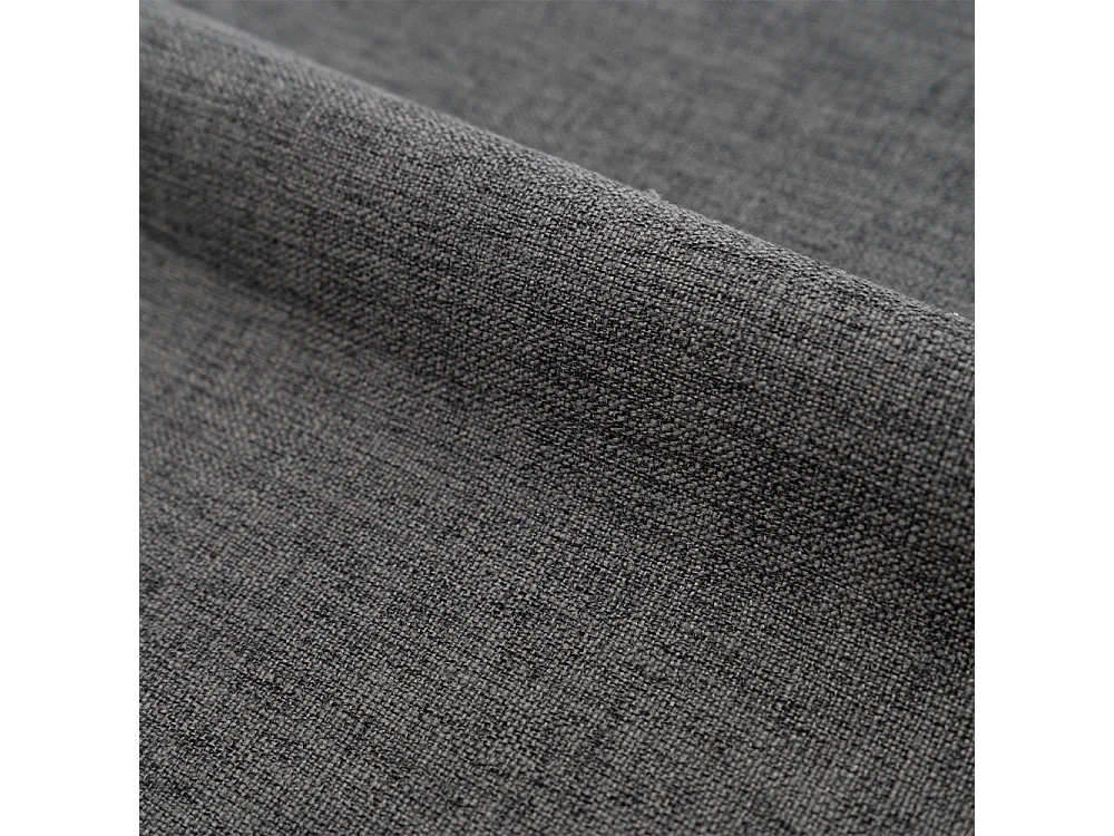 Lit double 160x200 cm en tissu gris foncé - Loco