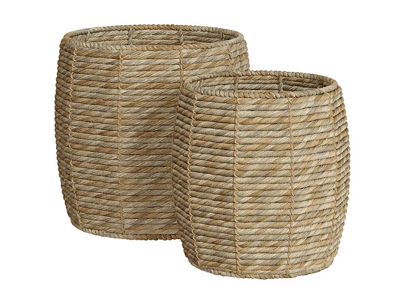 Lote de 2 cestas de fibra natural - Ezra